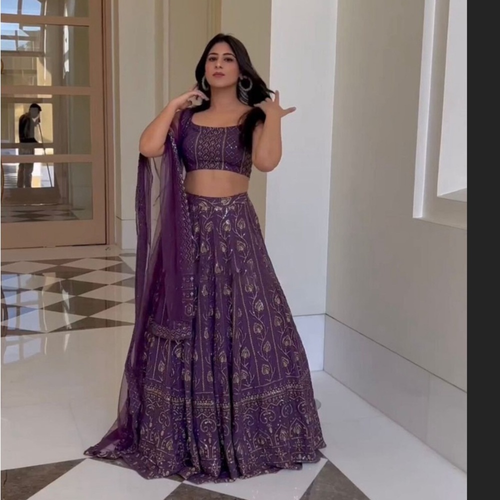 Purple Lehenga Choli